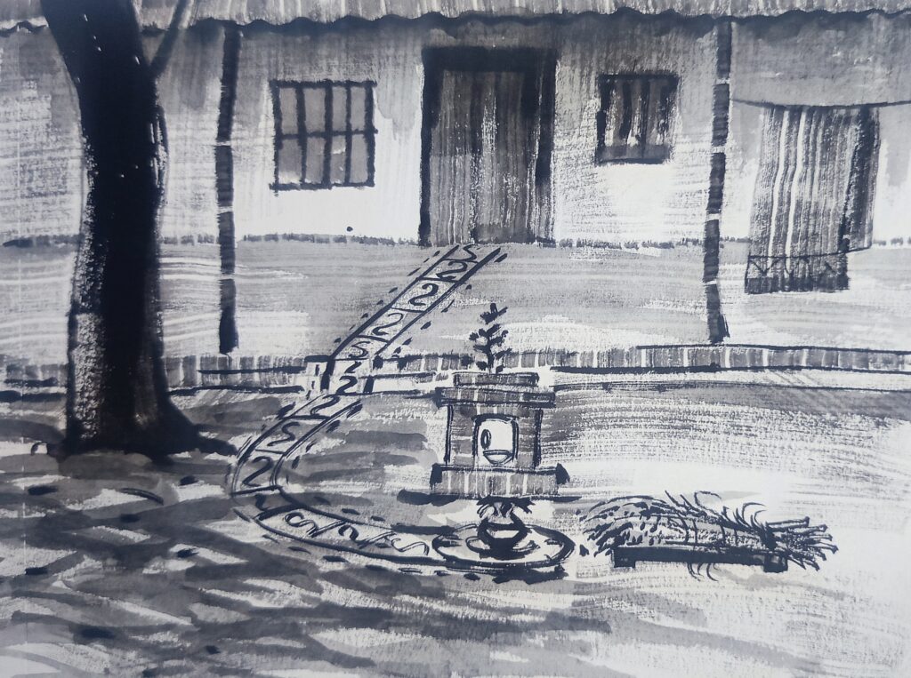 নামাবলীতে মোড়া নতুন ধান