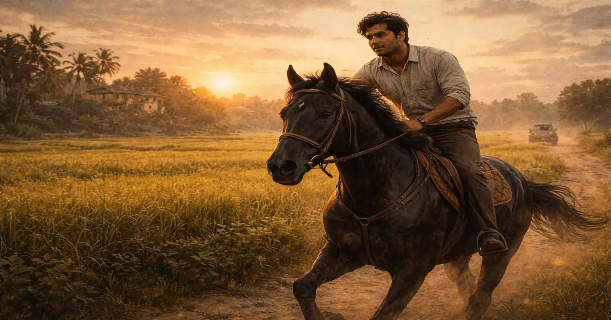 horse ride field cinematic