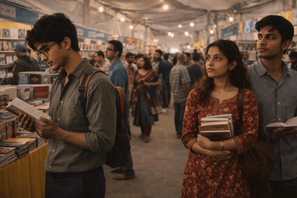 book fair under the tent