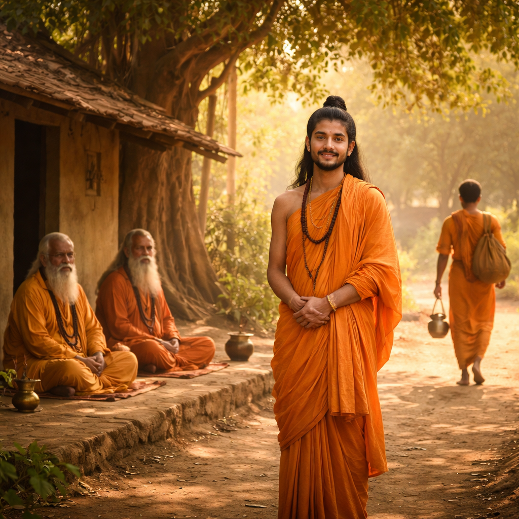morning calm at the ashram