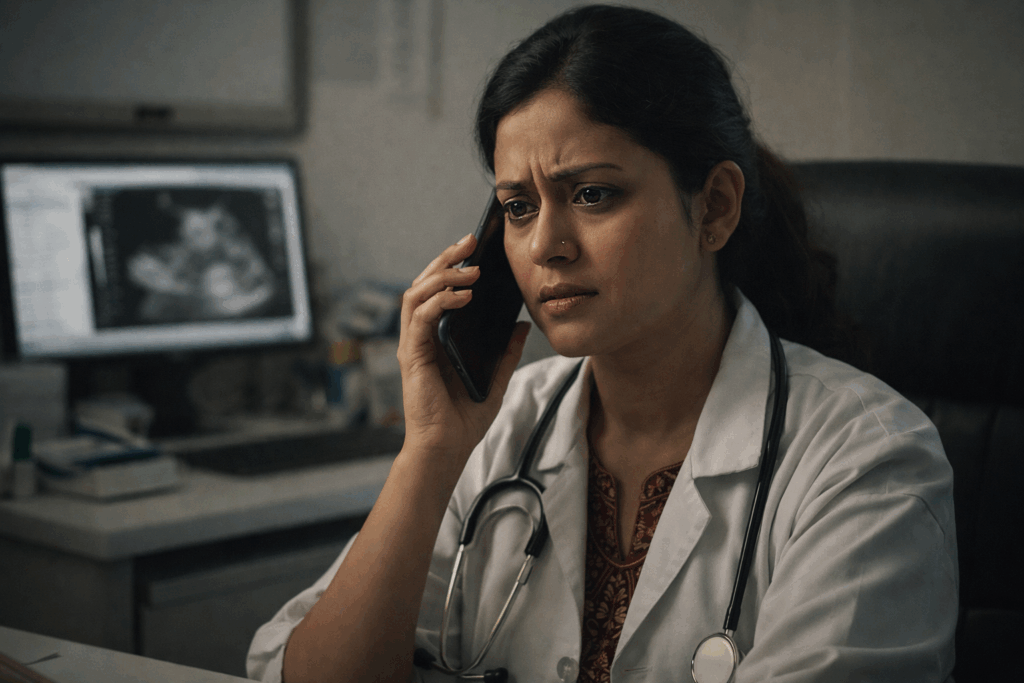 বাড়ি থেকে ঘর - পর্ব ১ focused on a serious call
