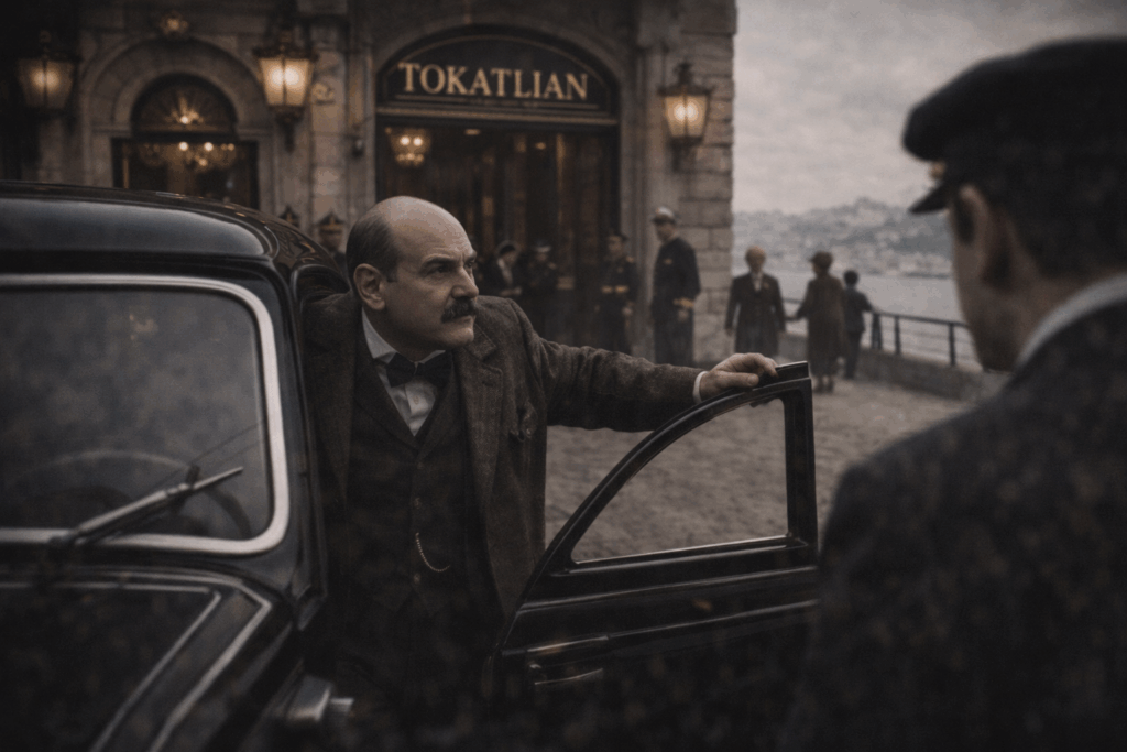 poirot arrives at the tokatlian hotel