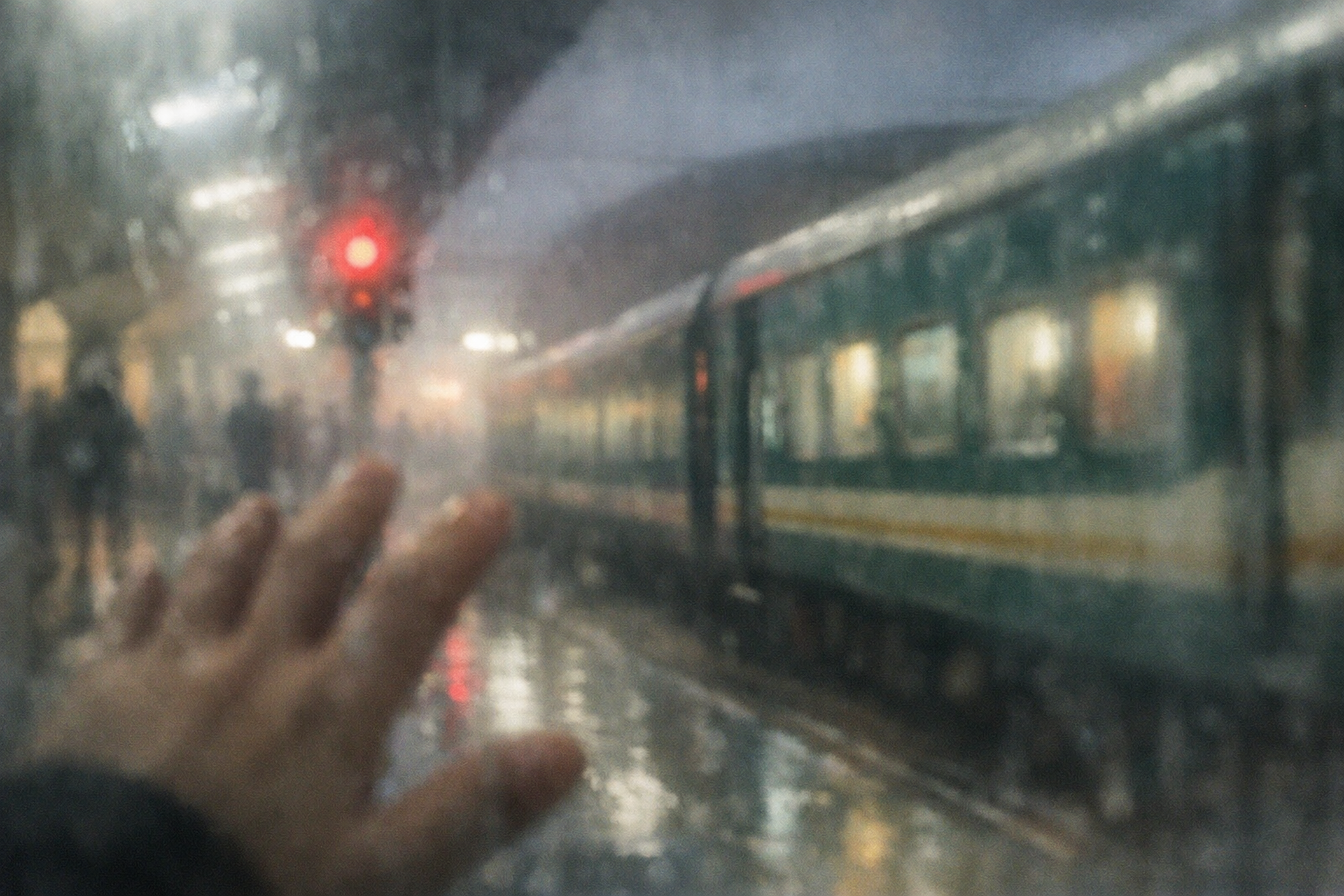 tearful wait at the station