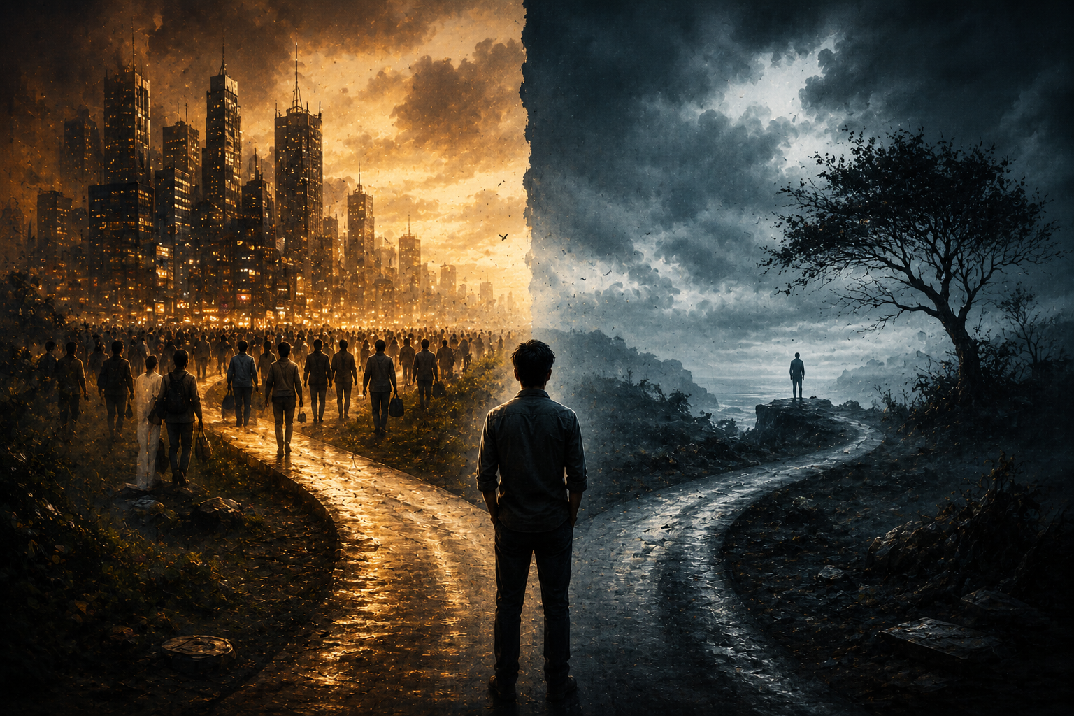 a crossroads between city and solitude